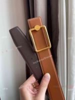 AAA Copy Hermes OSCAR Belt Buckle 38 mm Brown Coffee Reversible Belt